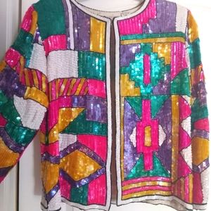 Silk sequins Blazer